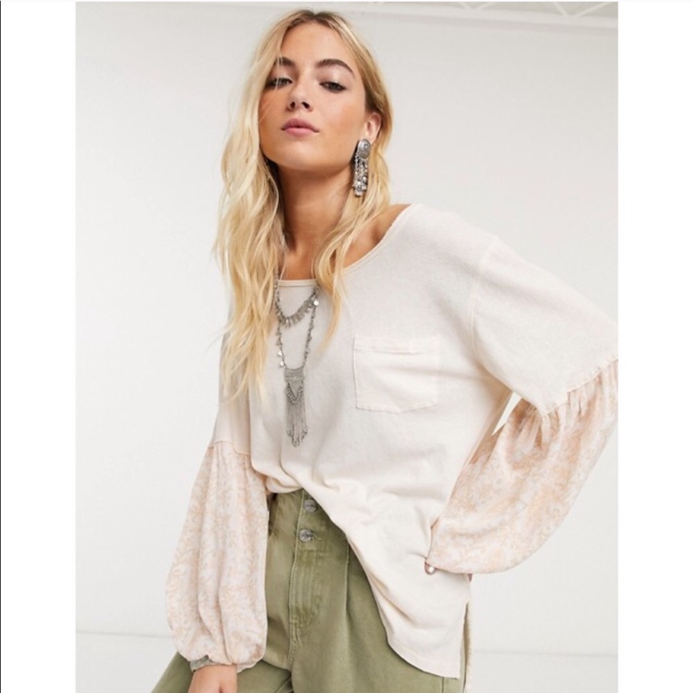NWT Free People Jade Longsleeve Top -  L